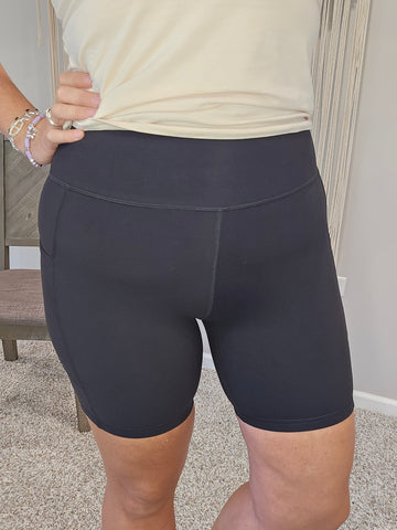 Kacie's Favorite Biker Short Leggings - Black