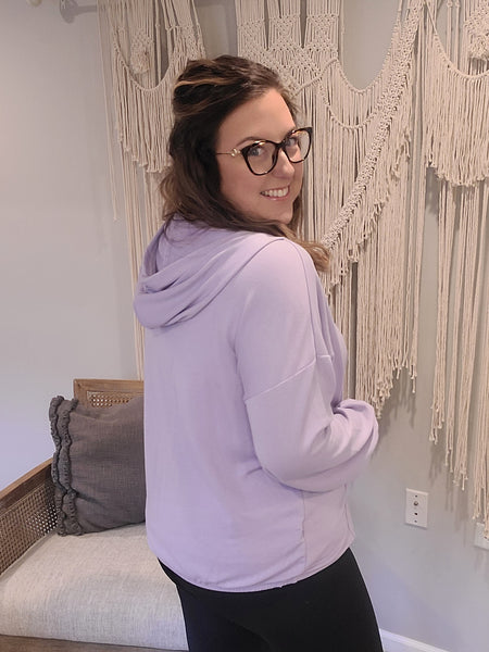 Casual Sunday Pullover Sweater - Lavender