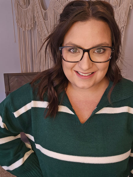 Cut It Out Collared Sweater