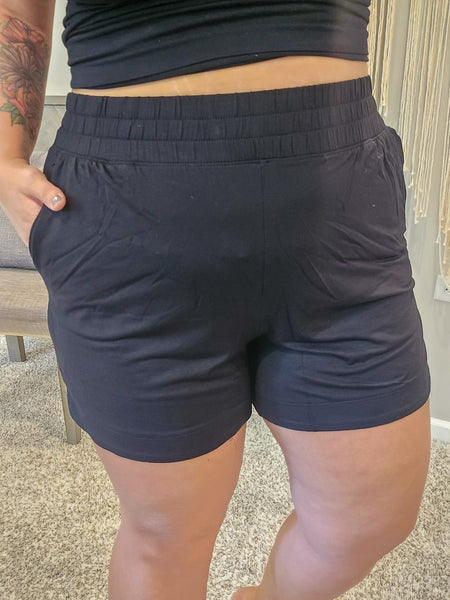 Kacie's Favorite Tulip Shorts - Black