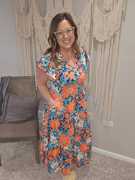Frankie Floral Midi Dress