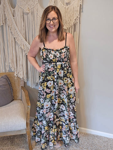 Up From the Ashes Floral Maxi Dress