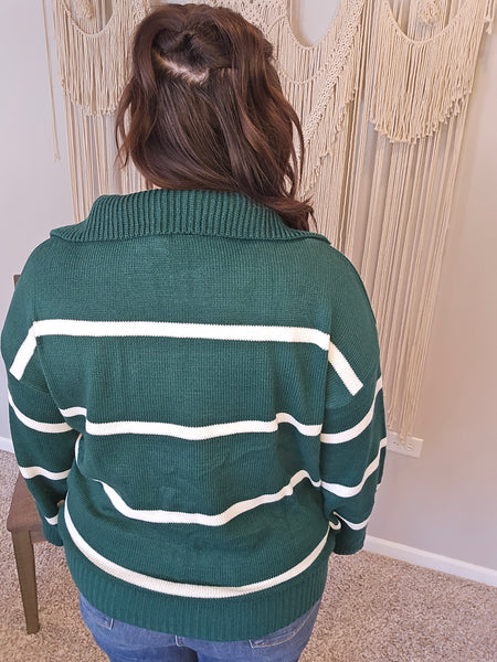 Cut It Out Collared Sweater