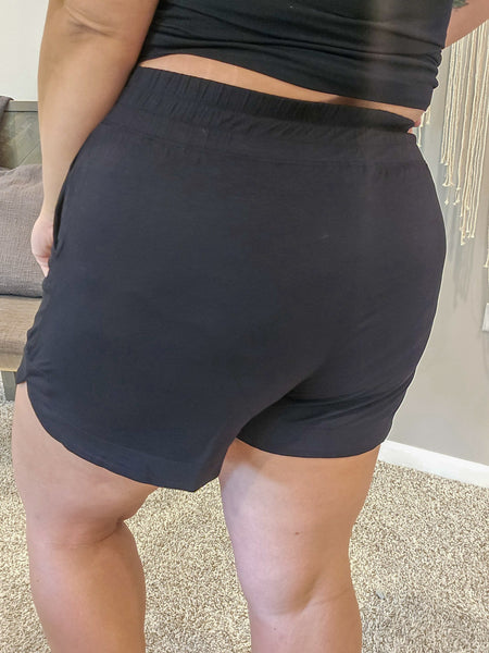 Kacie's Favorite Tulip Shorts - Black
