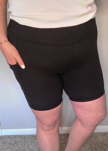 Kacie's Favorite Biker Short Leggings - Black