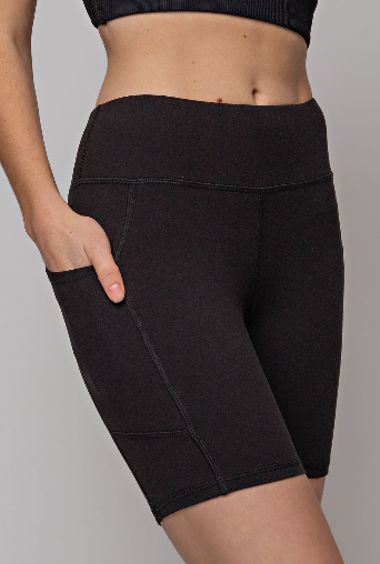 Kacie's Favorite Biker Short Leggings - Black